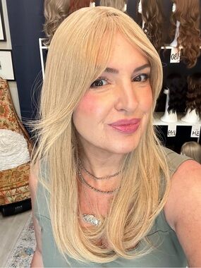 359 20” Clip In Topper Strawberry Blonde Synthetic